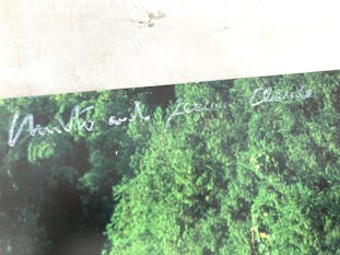 【Signed Poster】Christo & Jeanne-Claude：The Umbrellas, Japan - USA, 1984-91. Ibaraki, Japan Site.